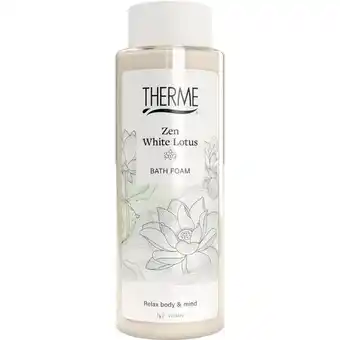 Etos Therme Zen White Lotus Relaxing Foam Bath 500 ML aanbieding