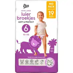 Etos Etos Luierbroekjes Extra Large Maat 6 15+ kg Mid Pack 19 stuks aanbieding