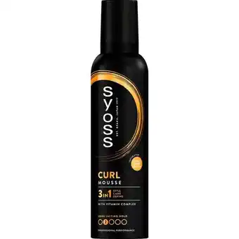 Etos Syoss Curl Haarmousse 250 ML aanbieding