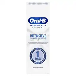 Etos Oral-B Pro 3D White Clinical Intensieve Whitening Bright Brilliance Tandpasta 75 ML aanbieding