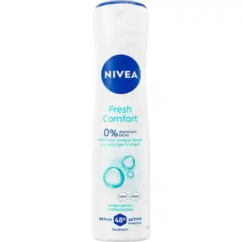 Etos NIVEA Fresh Comfort Deodorant Spray 150 ML aanbieding