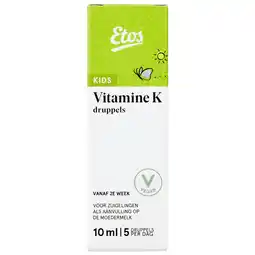 Etos Etos Kids Vitamine K Druppels 10 ML aanbieding