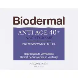 Etos Biodermal Anti Age 40+ Nachtcrème 50 ML aanbieding