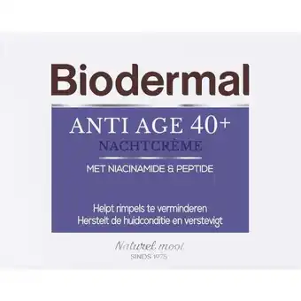 Etos Biodermal Anti Age 40+ Nachtcrème 50 ML aanbieding