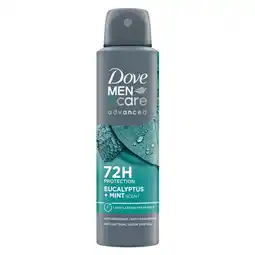 Etos Dove Men+Care Advanced Eucalyptus + Mint Deodorant Spray 150 ML aanbieding