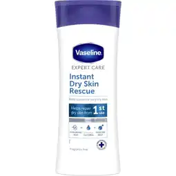 Etos Vaseline Instant Dry Skin Rescue Bodylotion 400 ML aanbieding