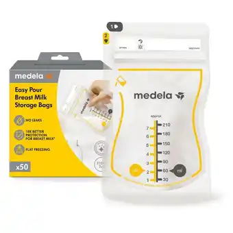 Etos Medela Moedermelkbewaarzakjes met schenktuit 50 stuks aanbieding