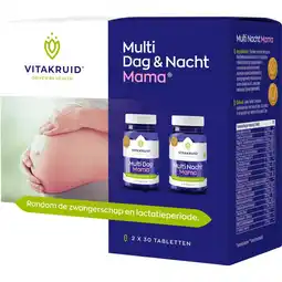 Etos Vitakruid Multi Dag & Nacht Mama - 2 x 30 tabletten aanbieding