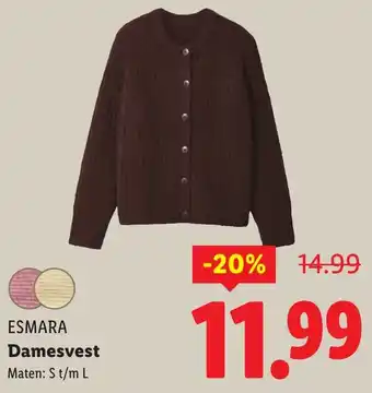 Lidl Esmara Damesvest aanbieding