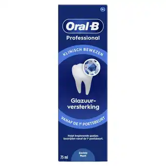Etos Oral-B Professional Glazuurversterkende Tandpasta Zachte Munt 75ML aanbieding