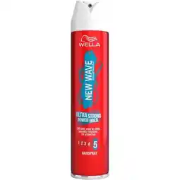 Etos Wella New Wave Ultra Strong Power Hold Haarspray 250 ML aanbieding