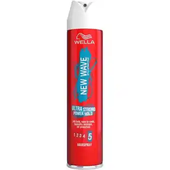 Etos Wella New Wave Ultra Strong Power Hold Haarspray 250 ML aanbieding