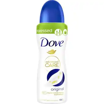 Etos Dove Advanced Care Original Anti-Transpirant Deodorant Spray 100 ML aanbieding