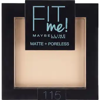 Etos Maybelline Fit Me Matte + Poreless Powder 115 Ivory aanbieding