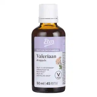 Etos Etos Valeriaan Druppels 50 ML aanbieding