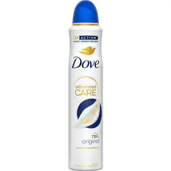 Etos Dove Advanced Care Original Anti-Transpirant Deodorant Spray 200 ML aanbieding