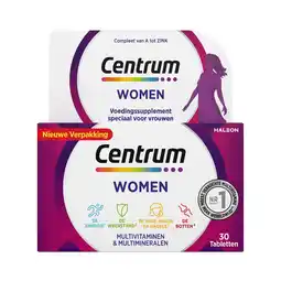 Etos Centrum Women Multivitaminen Tabletten 30 stuks aanbieding