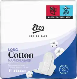 Etos Etos Pure & Organic Ultra Long Maandverband 11 stuks aanbieding
