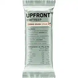 Etos Upfront Eiwitreep Cookie Dough 60 GR aanbieding