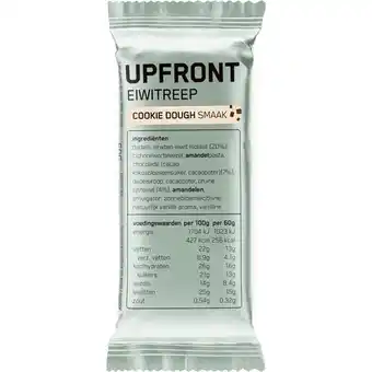 Etos Upfront Eiwitreep Cookie Dough 60 GR aanbieding