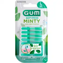 Etos GUM Soft-Pick Comfort Flex Mint Large 40 stuks aanbieding