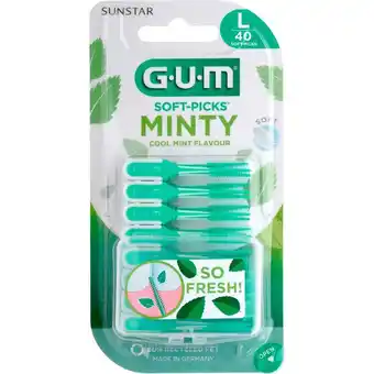 Etos GUM Soft-Pick Comfort Flex Mint Large 40 stuks aanbieding