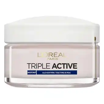 Etos L'Oréal Paris Triple Active Hydraterende Nachtcrème 50 ML aanbieding