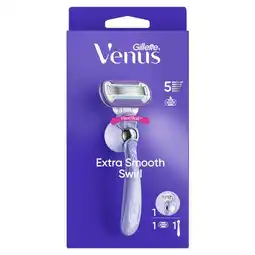 Etos Gillette Venus Deluxe Smooth Swirl Extra Glad Scheersysteem 5 Blades aanbieding