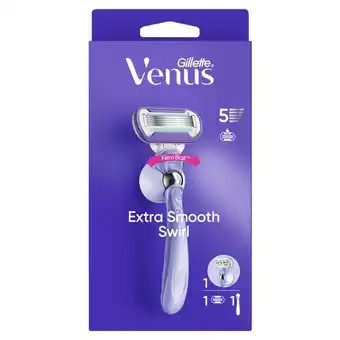 Etos Gillette Venus Deluxe Smooth Swirl Extra Glad Scheersysteem 5 Blades aanbieding