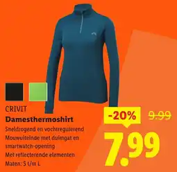 Lidl Crivit Damesthermoshirt aanbieding