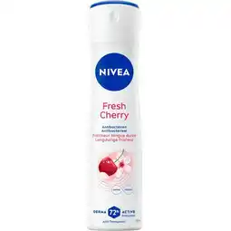 Etos NIVEA Fresh Cherry Deodorant Spray 150 ML aanbieding