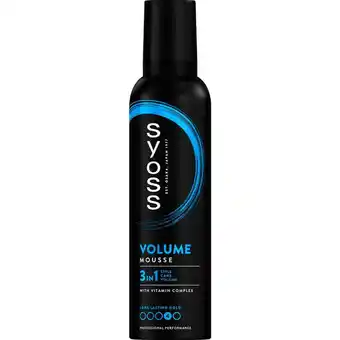 Etos Syoss Volume Haarmousse 250 ML aanbieding