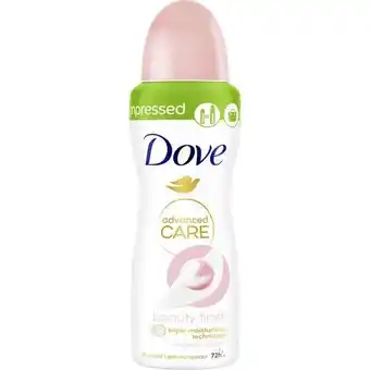 Etos Dove Advanced Care Beauty Finish Anti-Transpirant Deodorant Spray 100 ML aanbieding