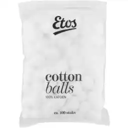 Etos Etos Wattenbollen 100 Stuks aanbieding