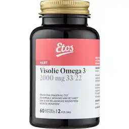 Etos Etos Visolie Omega 3 2000mg 33/22 Capsules 60 stuks aanbieding