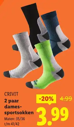 Lidl Crivit Dames Sportsokken aanbieding