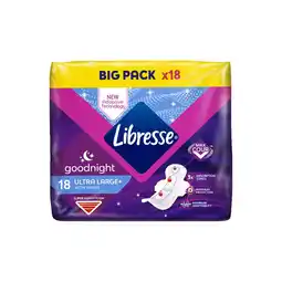 Etos Libresse Ultra Night Maandverband Big Pack 18 stuks aanbieding
