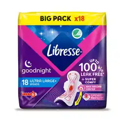 Etos Libresse Ultra Night Maandverband Big Pack 18 stuks aanbieding