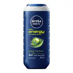 Etos NIVEA MEN Energy Douchegel 250 ML aanbieding