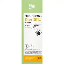 Etos Etos Deet 30% Anti-Insect Roller 50 ML aanbieding