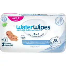 Etos WaterWipes Billendoekjes Voordeelpak 3x48 144 Stuks aanbieding