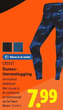 Lidl Crivit Dames Thermolegging aanbieding