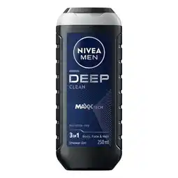 Etos NIVEA MEN Deep Clean Douchegel 250 ML aanbieding