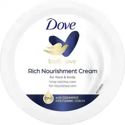 Etos Dove Body Love Rich Nourishment Bodycrème 150 ML aanbieding