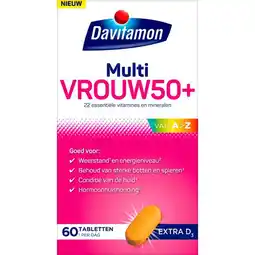 Etos Davitamon Multi Vrouw 50+ 60 stuks aanbieding