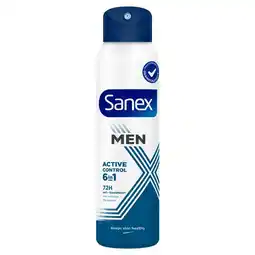 Etos Sanex Men Active Control Deodorant Spray 150ML aanbieding