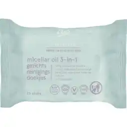 Etos Etos Micellar Oil 3-in 1 Face Cleansing Wipes 25 stuks aanbieding