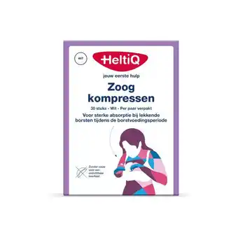 Etos Heltiq Zoogkompressen wit 30st aanbieding