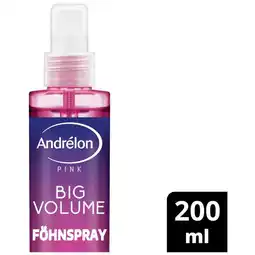 Etos Andrélon Pink Big Volume Fohnpray 200 ML aanbieding