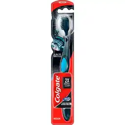 Etos Colgate Charcoal 360 Black Medium Tandenborstel - 1 stuk aanbieding